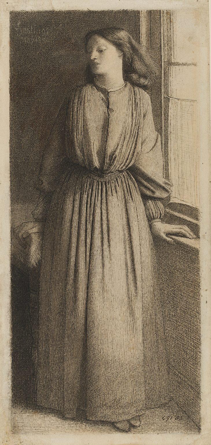 Elizabeth Siddal (1854), Dante Gabriel Rossetti. 