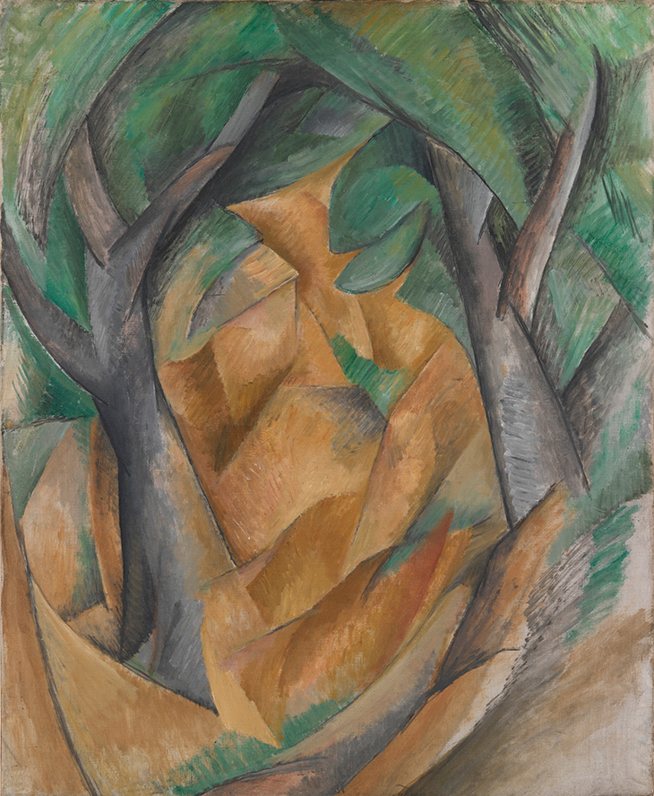 Les Arbres (1908), Georges Braque. 