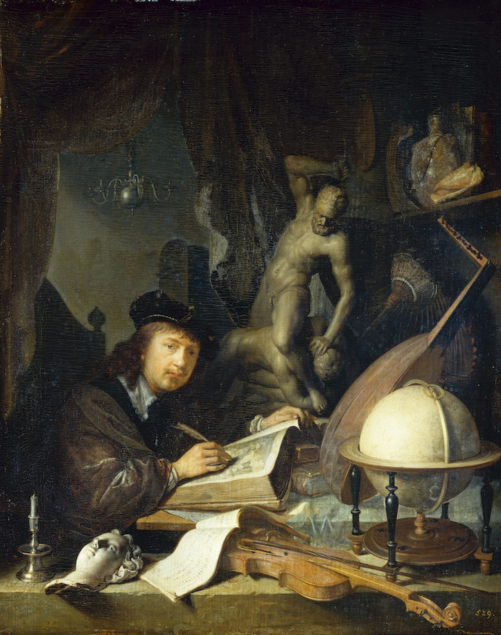 The Painter in his Workshop (1647), Gerard Dou. 