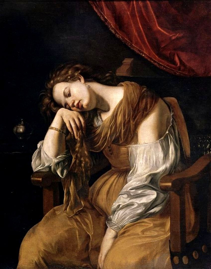 Penitent Mary Magdalene, after Artemisia Gentileschi. Seville Cathedral