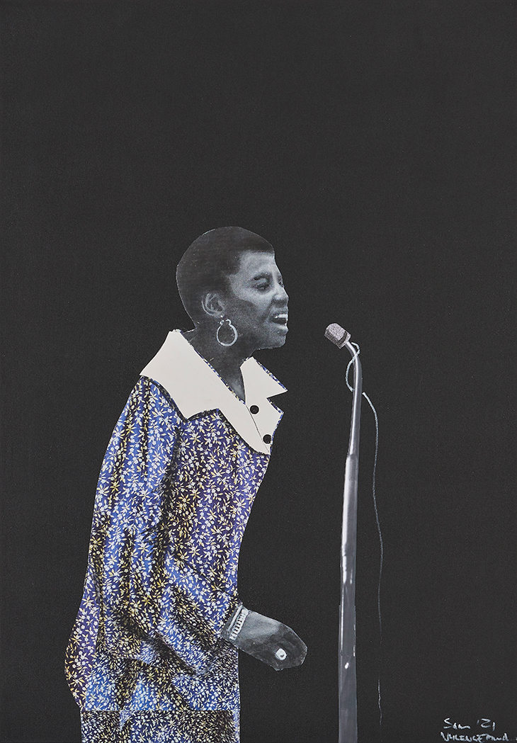 Miriam Makeba (2021), Sam Nhlengethwa. Courtesy Goodman Gallery
