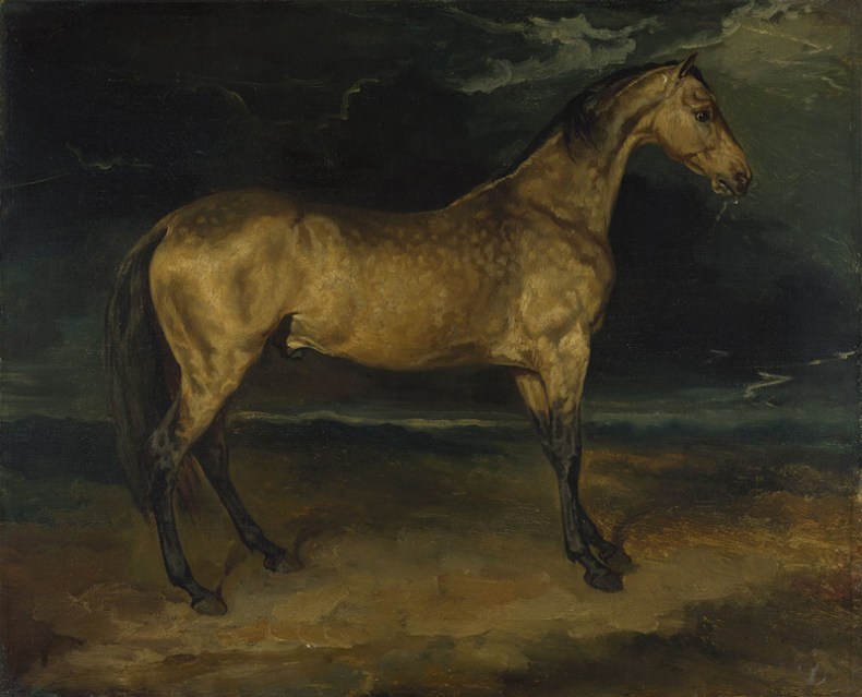 A Horse Frightened by Lightning (c. 1813–14), Jean-Louis-André-Théodore Géricault. National Gallery, London
