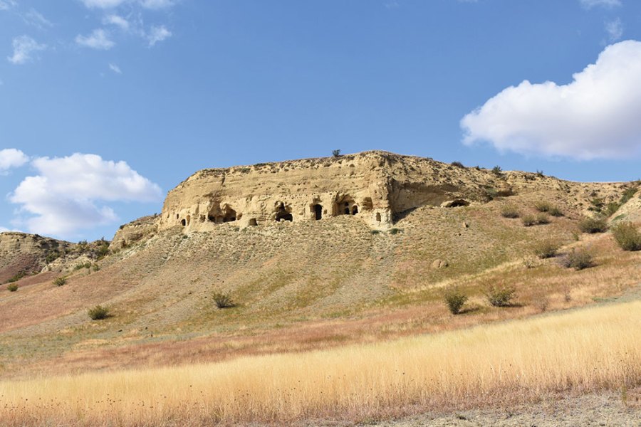 The cave monastery of Sabereebi, Georgia.