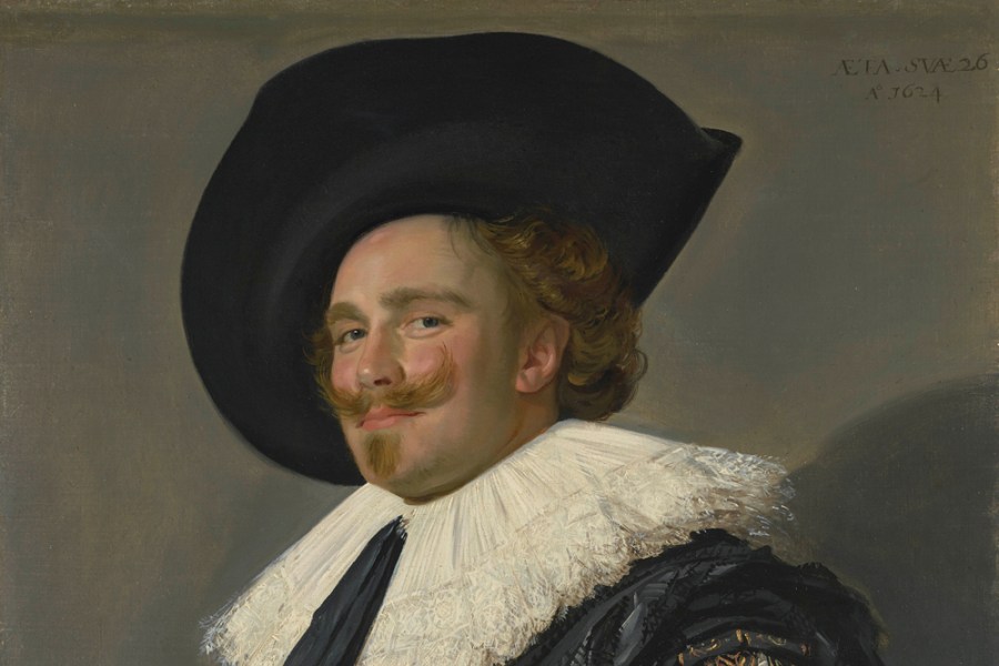 The Laughing Cavalier (detail; 1623), Frans Hals.