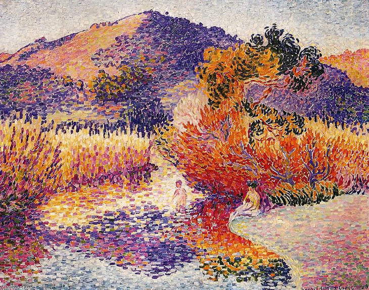 River at Saint-Clair (1908), Henri-Edmond Cross.