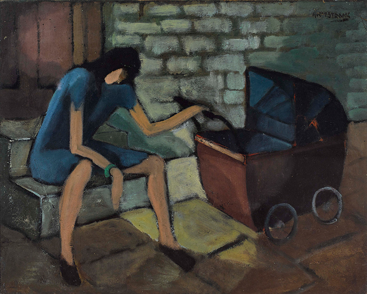 (c. 1947), Arthur Armstrong. Little Girl with Pram