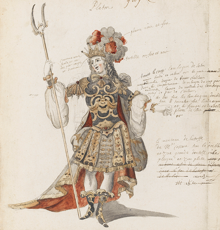 Costume of Pluto for Jean Gaye in Proserpine (c. 1680), Jean Berain. 