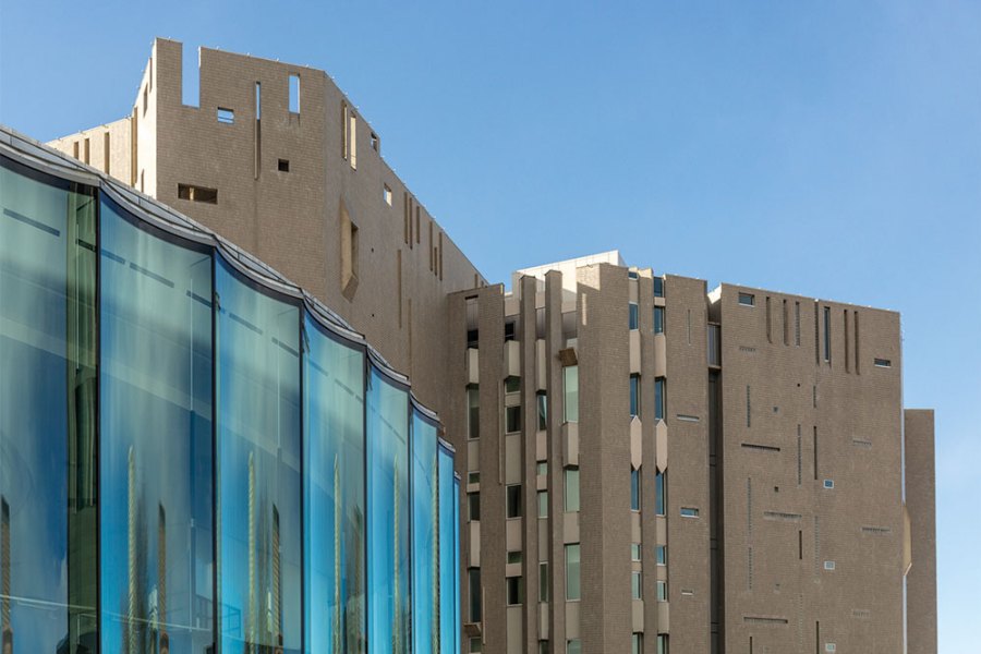 Gio Ponti's Martin Building, with the new Sie Welcome Center.