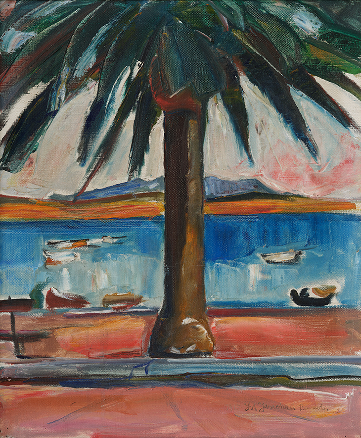 The Palm Tree, View of St. Sir (1915), Jens Adolf Jerichau.