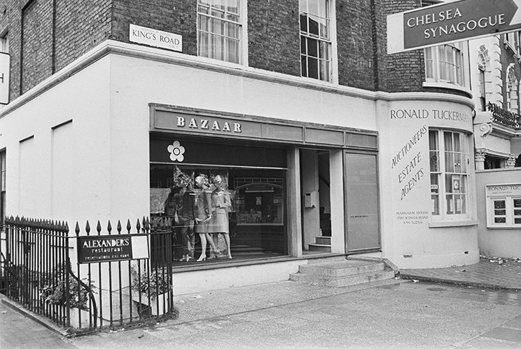 Mary Quant's shop, Bazaar, on the King's Road, Chelsea, in 1966. Photo: Keystone/Hulton Archive/Getty Images