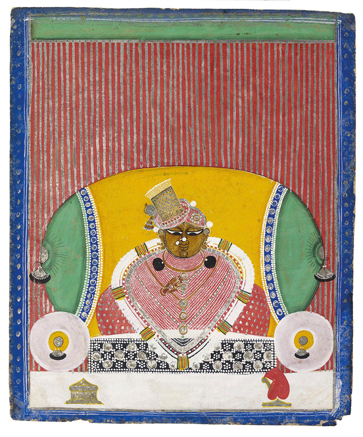The Svarup Navnitapriyaji (19th century), Nathdwara, Rajasthan, India. Joost van den Bergh (in the region of £4,000)