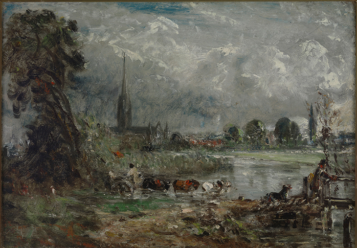 Salisbury Cathedral from the Meadows (c. 1829), John Constable.