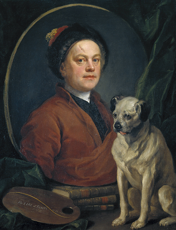 The Painter and his Pug (1745), William Hogarth. 