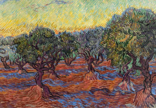 Olive Grove, Saint-Rémy (detail; 1889), Vincent van Gogh.
