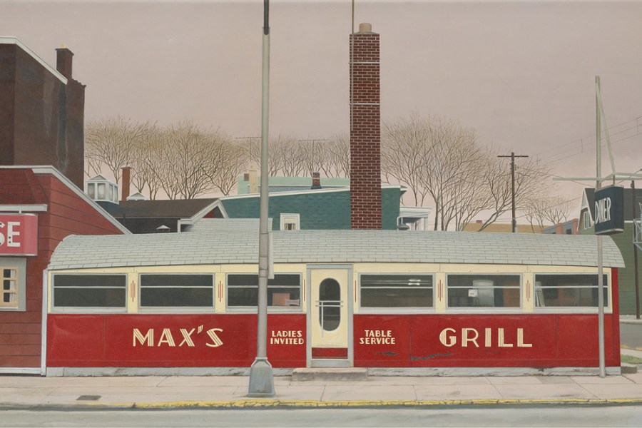 Max’s Grill (1974; detail), John Baeder. Waddington Custot ($35,000).