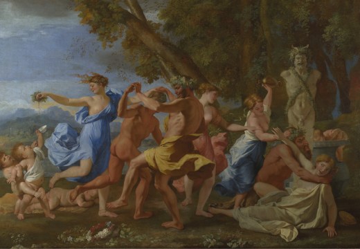 A Bacchanalian Revel before a Term (detail; 1632–33), Nicolas Poussin. The National Gallery