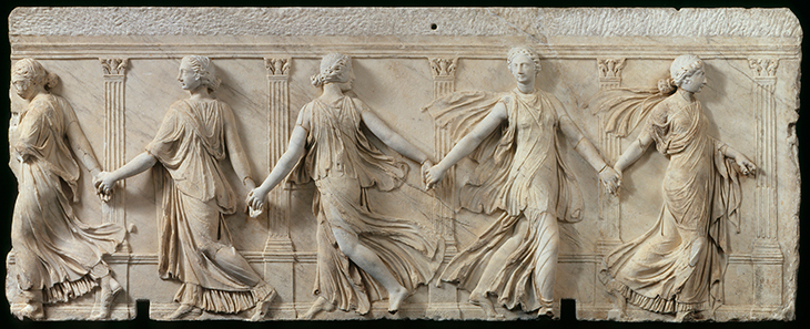 Relief with Five Dancers before a Portico (‘The Borghese Dancers’)