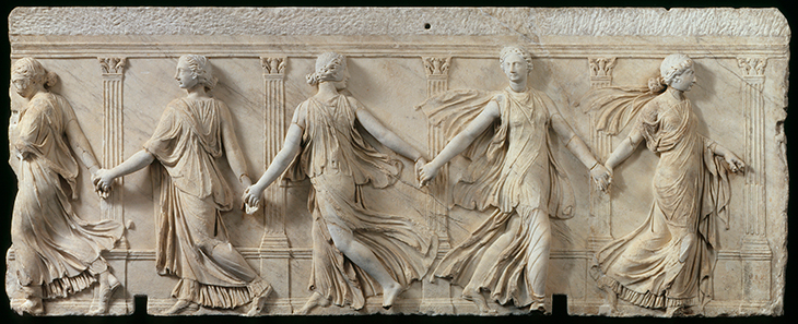 Relief with Five Dancers before a Portico (‘The Borghese Dancers’)