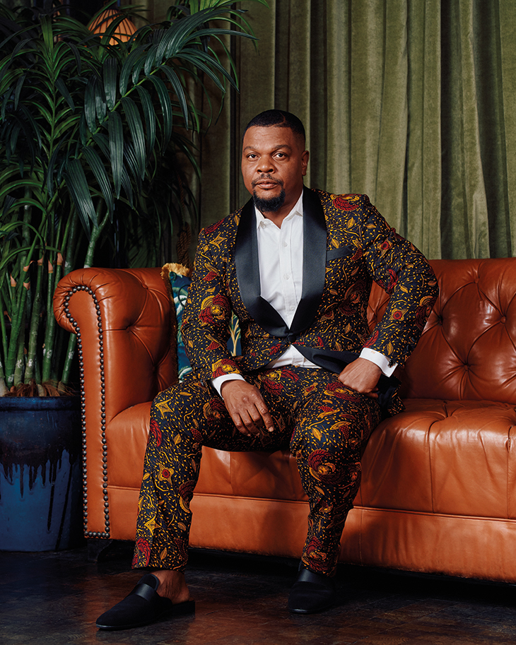 Kehinde Wiley photographed by Kyle Dorosz in New York in September 2021.