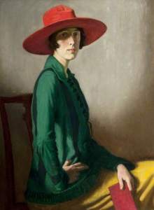 Lady with a Red Hat (1918), William Strang. Kelvingrove Museum and Art Gallery.