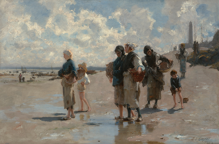 Fishing for Oysters at Cancale (1878), John Singer Sargent. 