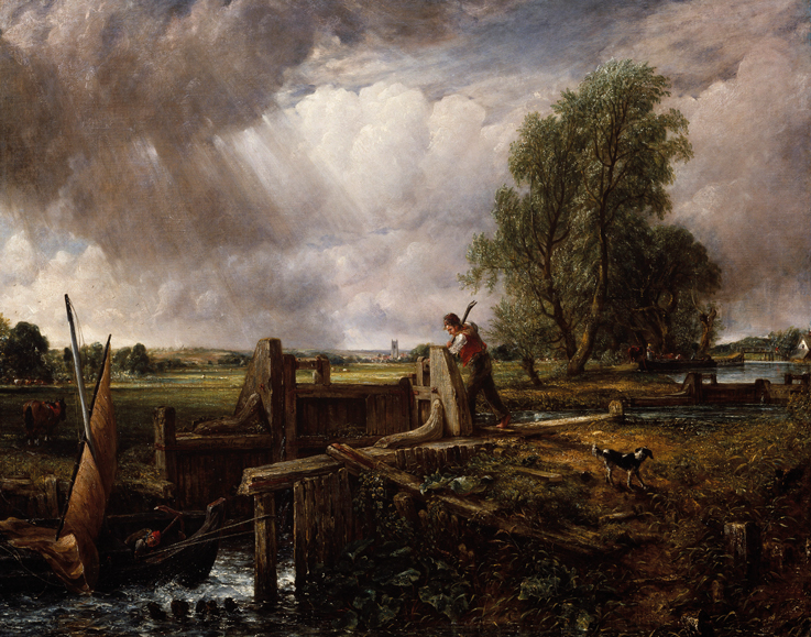 A Boat Passing a Lock (1826), John Constable. Royal Academy of Arts, London.