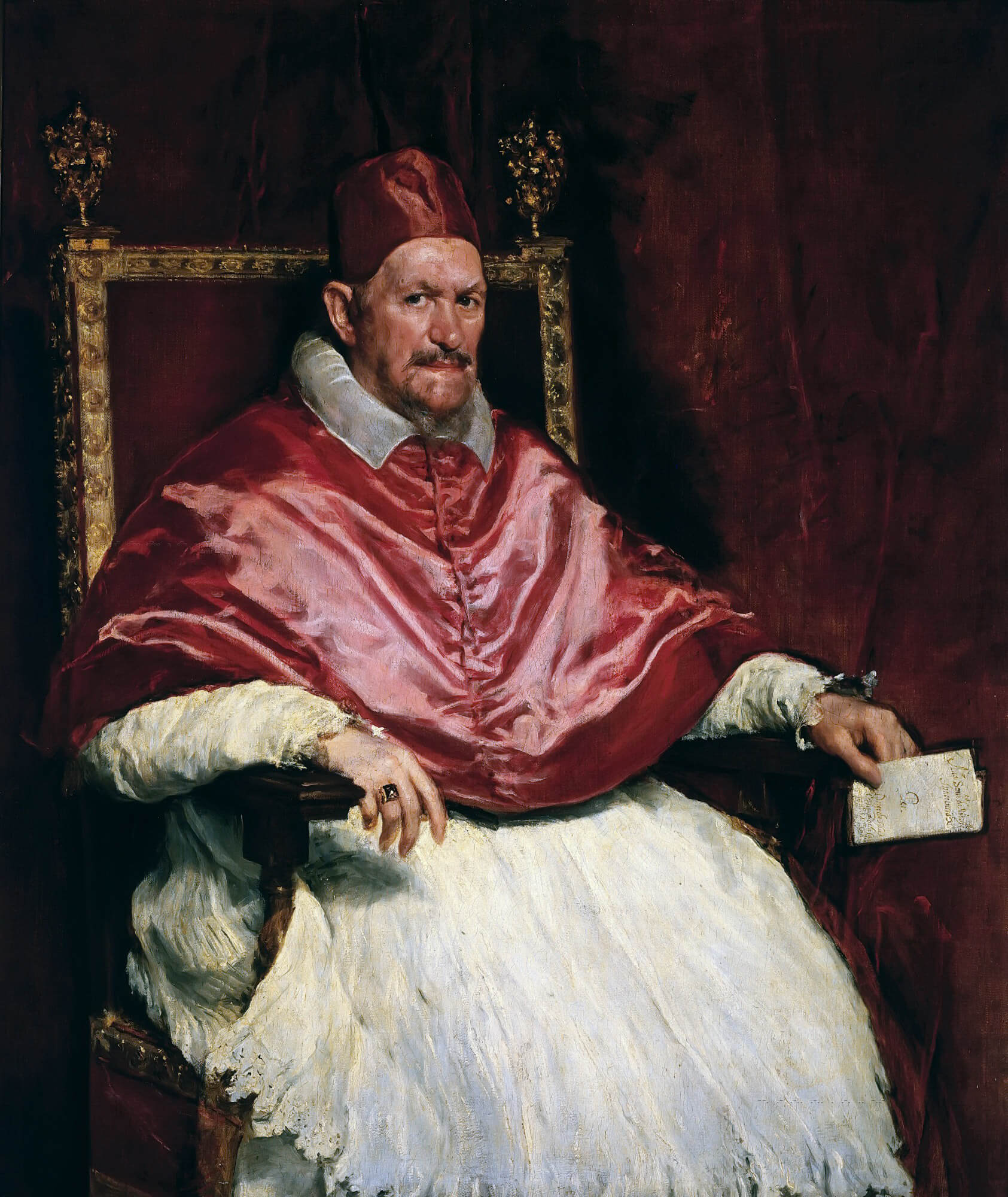 Portrait of Pope Innocent X (c. 1650), Diego Velázquez. Galleria Doria Pamphilj, Rome