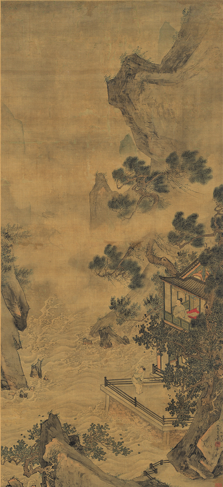 Dragon awakening in the spring (16th century), Qiu Ying.
