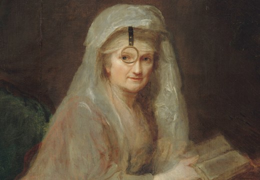 Self-portrait (detail; 1782), Anna Dorothea Therbusch.