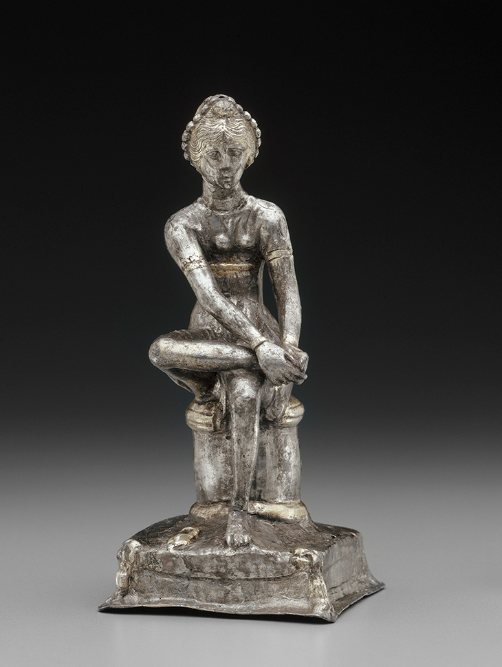 Seated dancer (later 4th century C.E.).