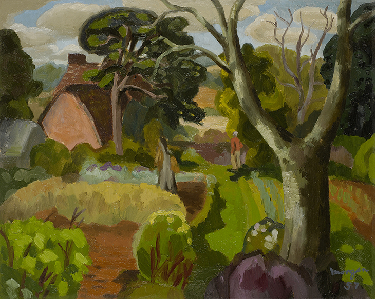 Cedric Morris in His Garden (c.1957), Glyn Morgan. Ipswich Borough Council Museums and Galleries.