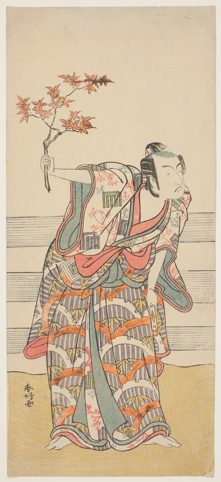 The Actor Ichikawa Monnosuke II in an Unidentified Role (c. 1785), Katsukawa Shunko I.