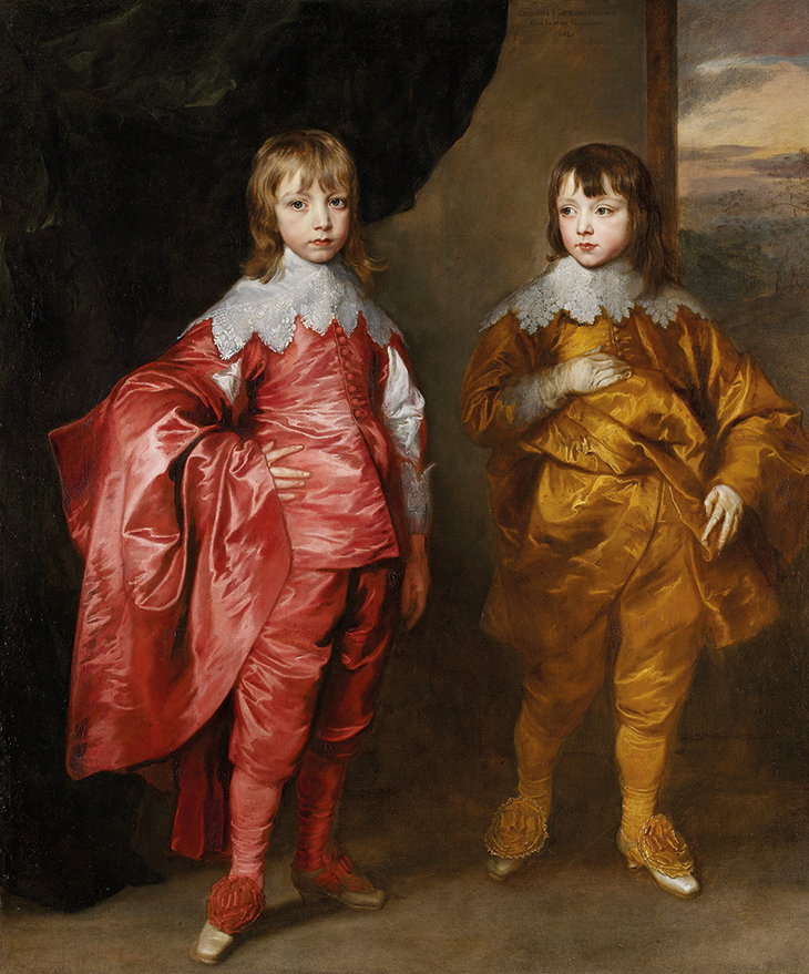 George Villiers, 2nd Duke of Buckingham (1628–87) and Lord Francis Villiers (1629–48) (1635), Anthony van Dyck. Royal Collection Trust.
