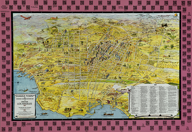 “Shamus Town” The Raymond Chandler Mystery Map of Los Angeles, the Wonder City of America (2014), Loren Latker. 