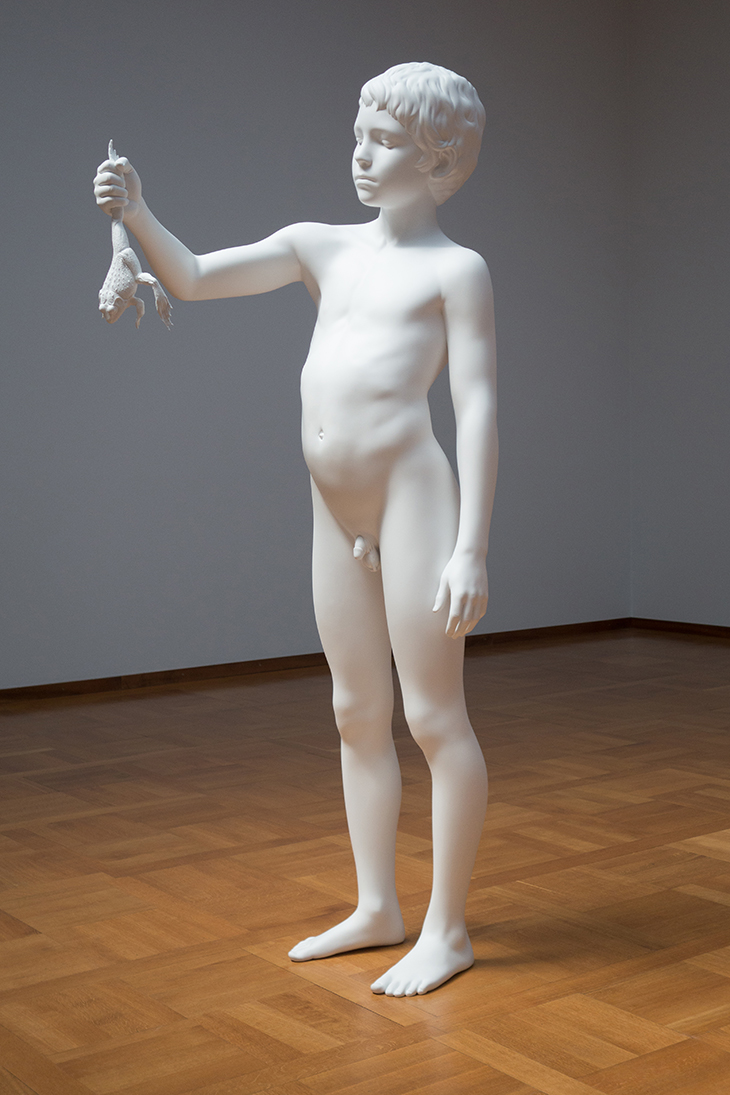 Boy with Frog (2009), Charles Ray. 
