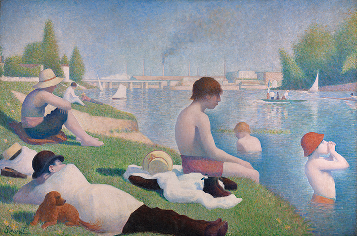 Bathers at Asnières (1884), Georges Seurat. National Gallery, London