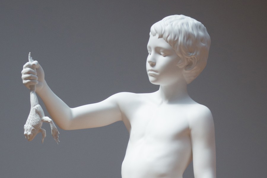 Boy with Frog (detail; 2009), Charles Ray. Philadelphia Museum of Art.