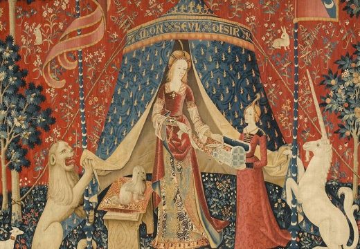 The Lady and the Unicorn: À mon seul désir (c. 1500). Musée national du Moyen Âge, Paris
