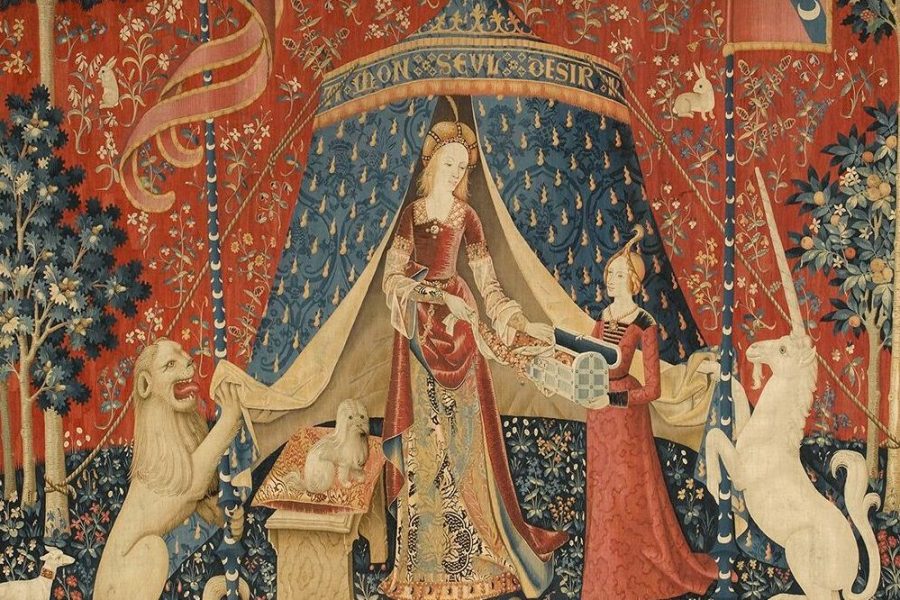 The Lady and the Unicorn: À mon seul désir (c. 1500). Musée national du Moyen Âge, Paris