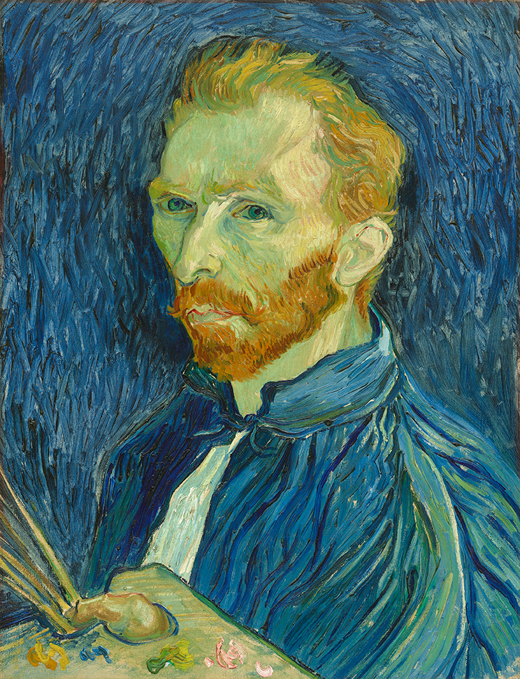 Self-Portrait with Palette (1889), Vincent van Gogh.