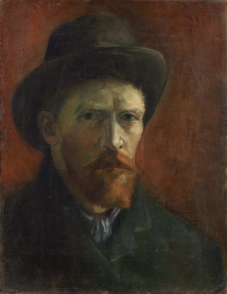 Self-Portrait with Felt Hat (1886), Vincent van Gogh. 