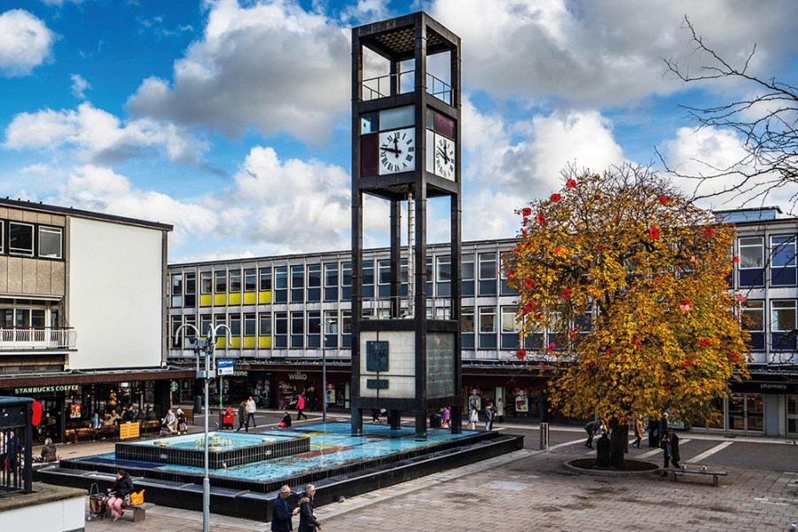 The new town centre in Stevenage, Hertfordshire, opened in 1959
