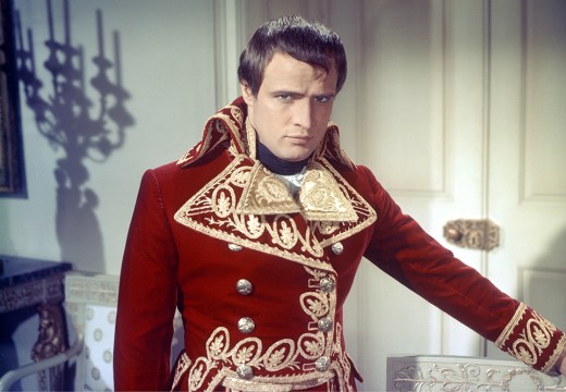 Marlon Brando as Napoleon Bonaparte.