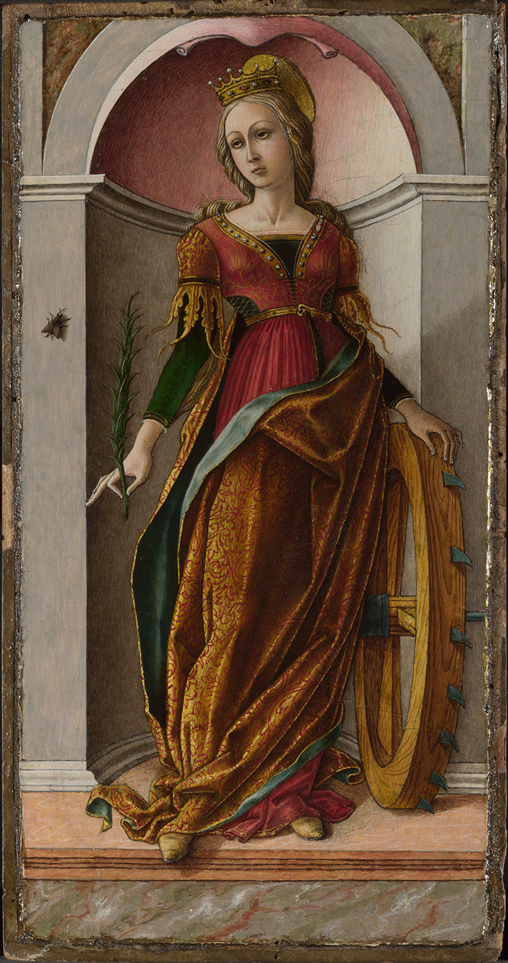 Saint Catherine of Alexandria (c. 1491–94), Carlo Crivelli. 