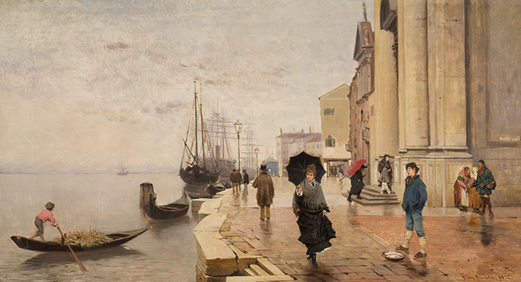 Motiv aus Venedig (1877), Franz Leo Ruben.