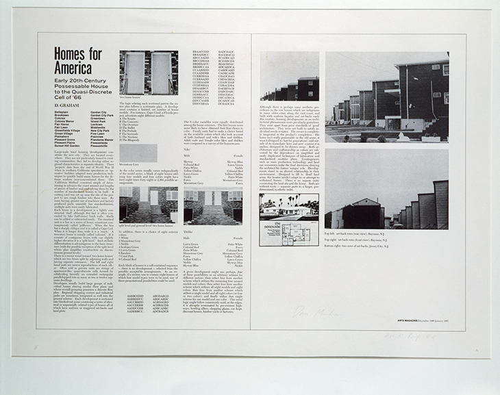 Homes for America, Arts Magazine (1966–67), Dan Graham.
