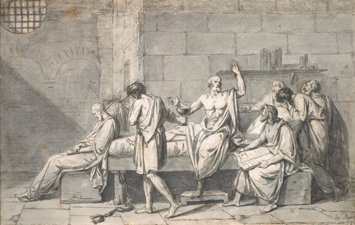The Death of Socrates (c. 1786), Jacques-Louis David. Private collection