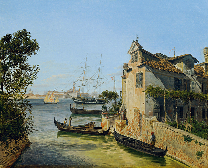 Blick auf San Giorgio Maggiore in Venedig (1834), Jakob Alt. 