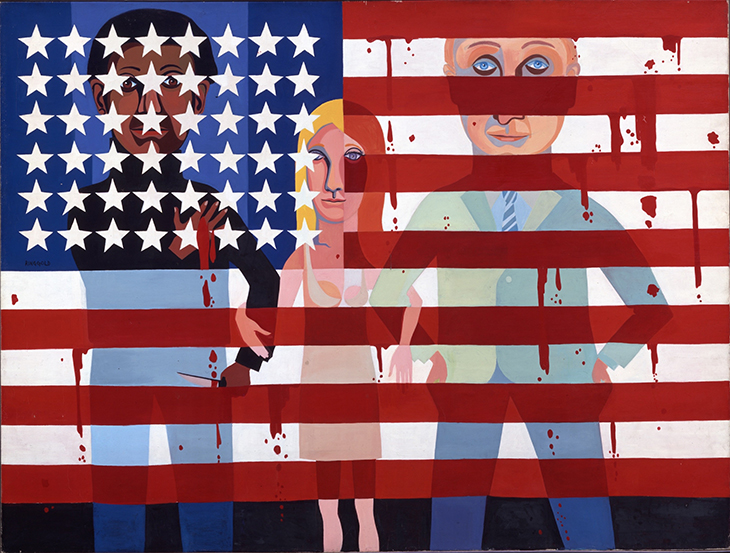 American People Series #18: The Flag Is Bleeding (1967), Faith Ringgold.