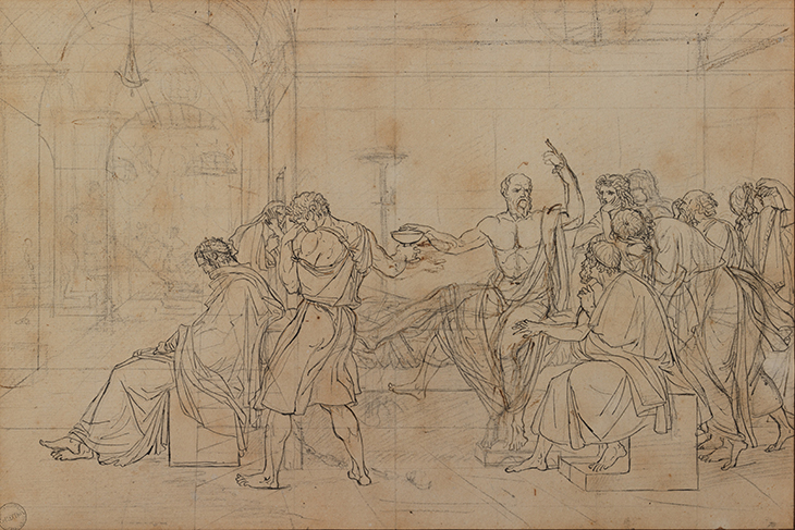 The Death of Socrates (c. 1786), Jacques Louis David. 